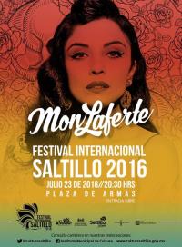 23 Julio de 2016 - 8:30 PM
Mon laferte 
Festival Internacional de Saltillo